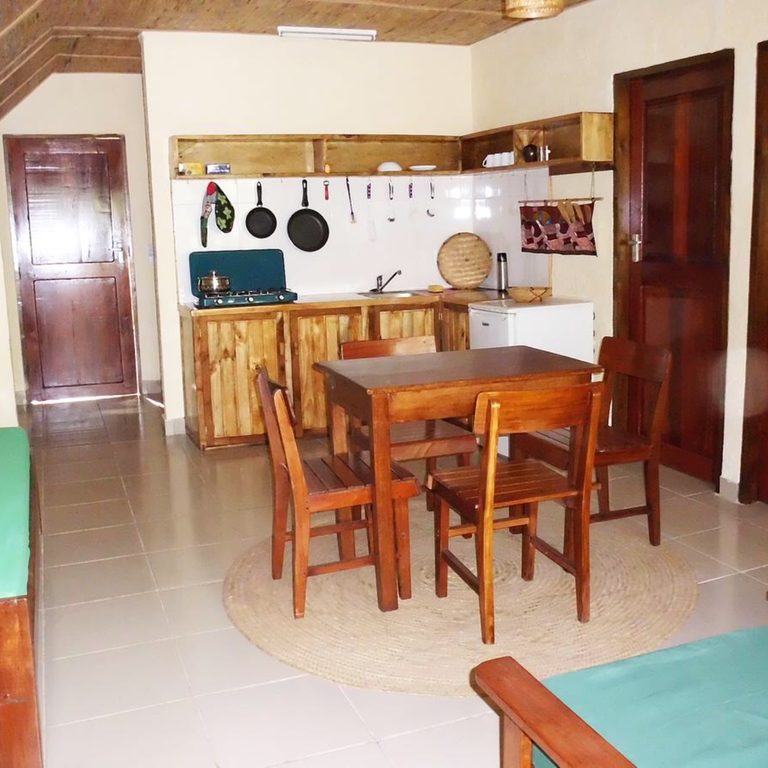 The kitchen corner in the family room