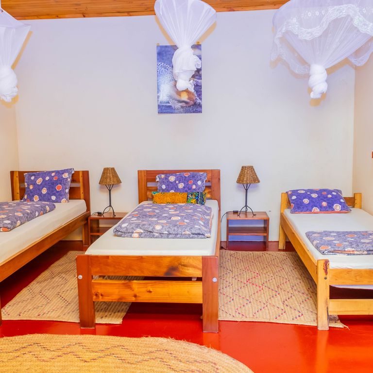 Three beds in a Triple Simba room
